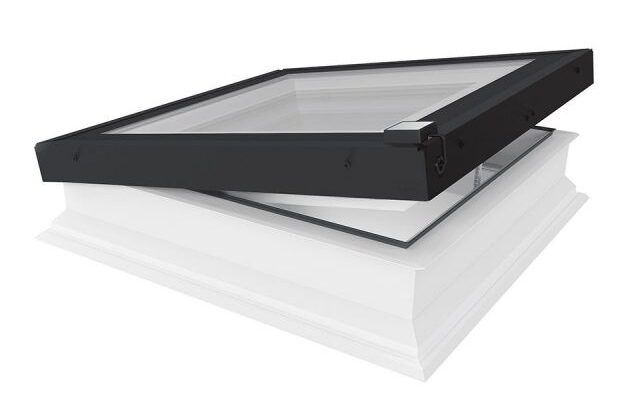 lichtkoepel vlak glas